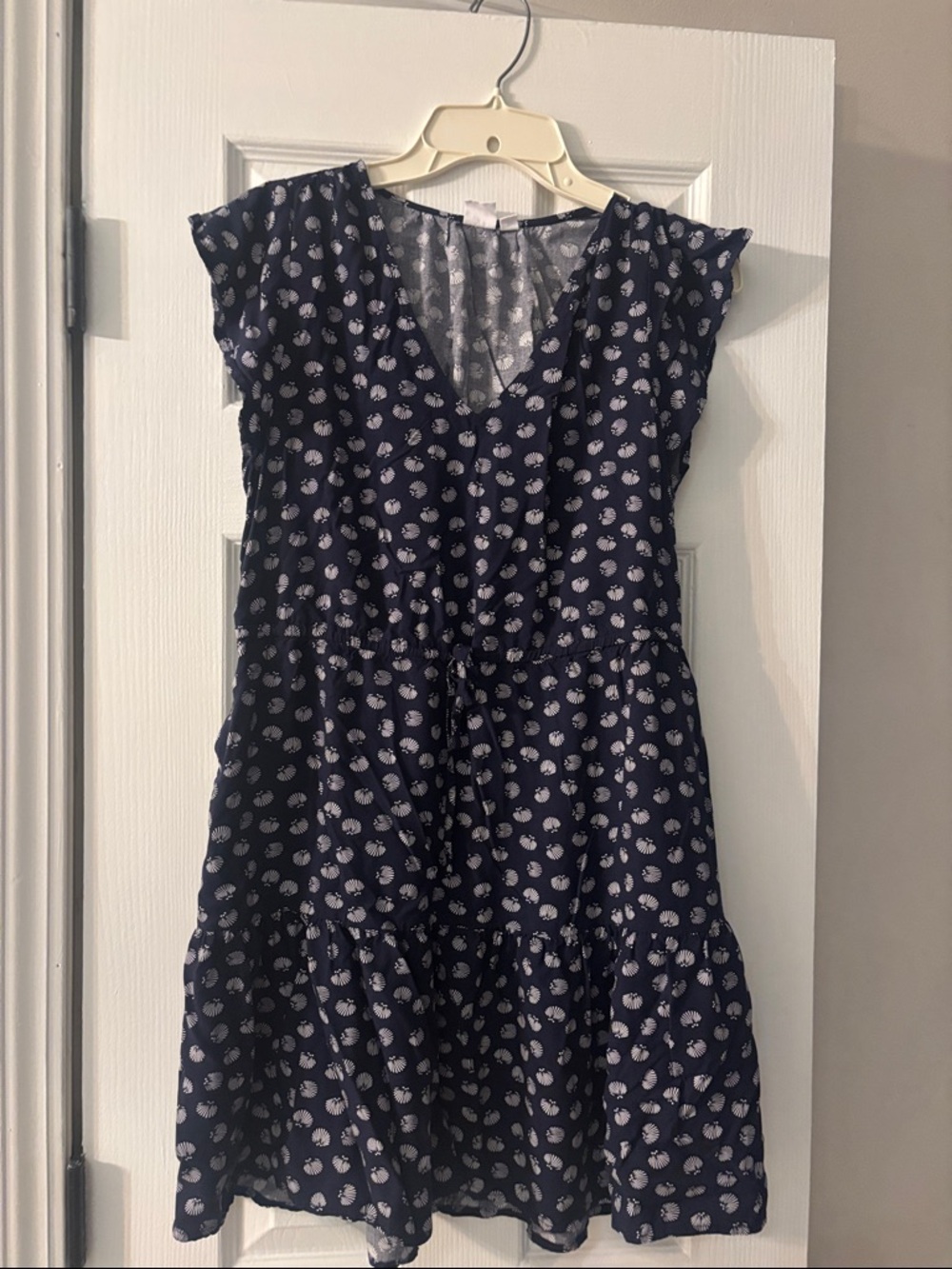 Gap Navy Tiered V-Neck Dress